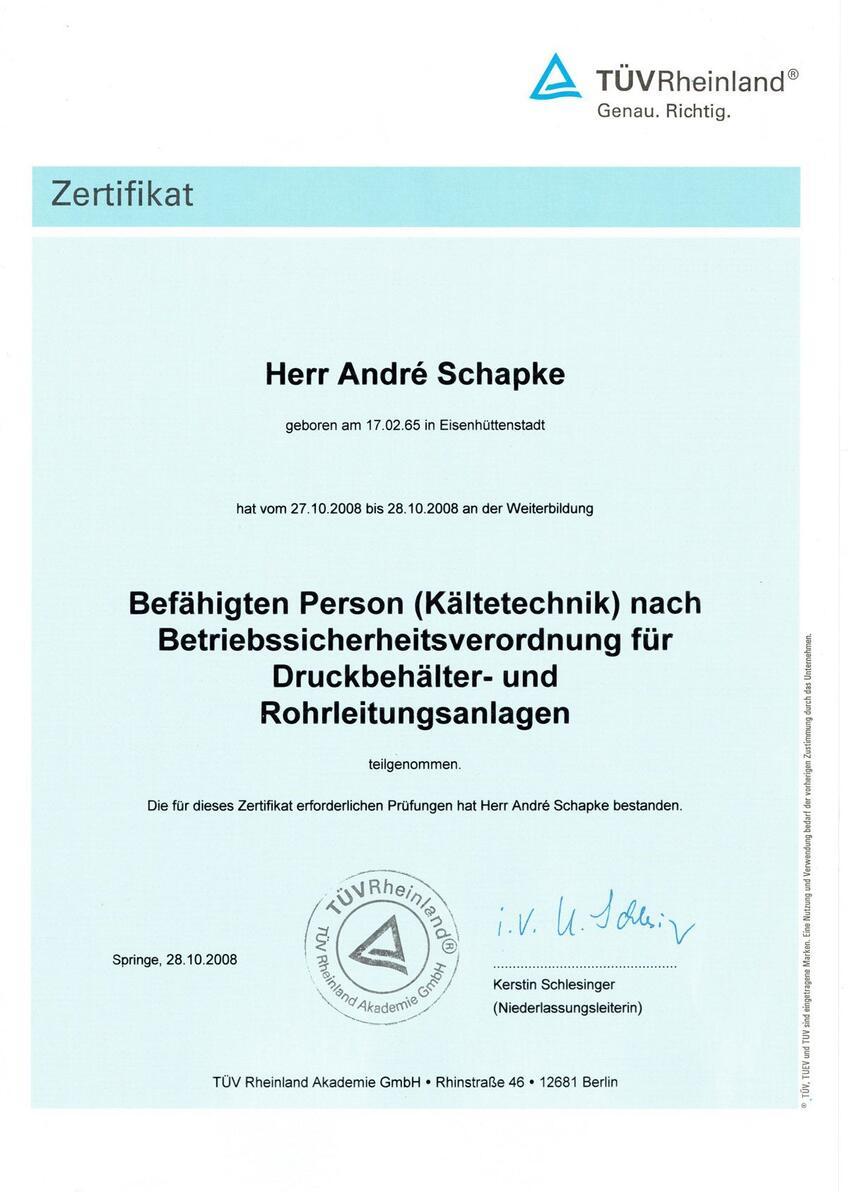 Betriebssicherheitsverordnung