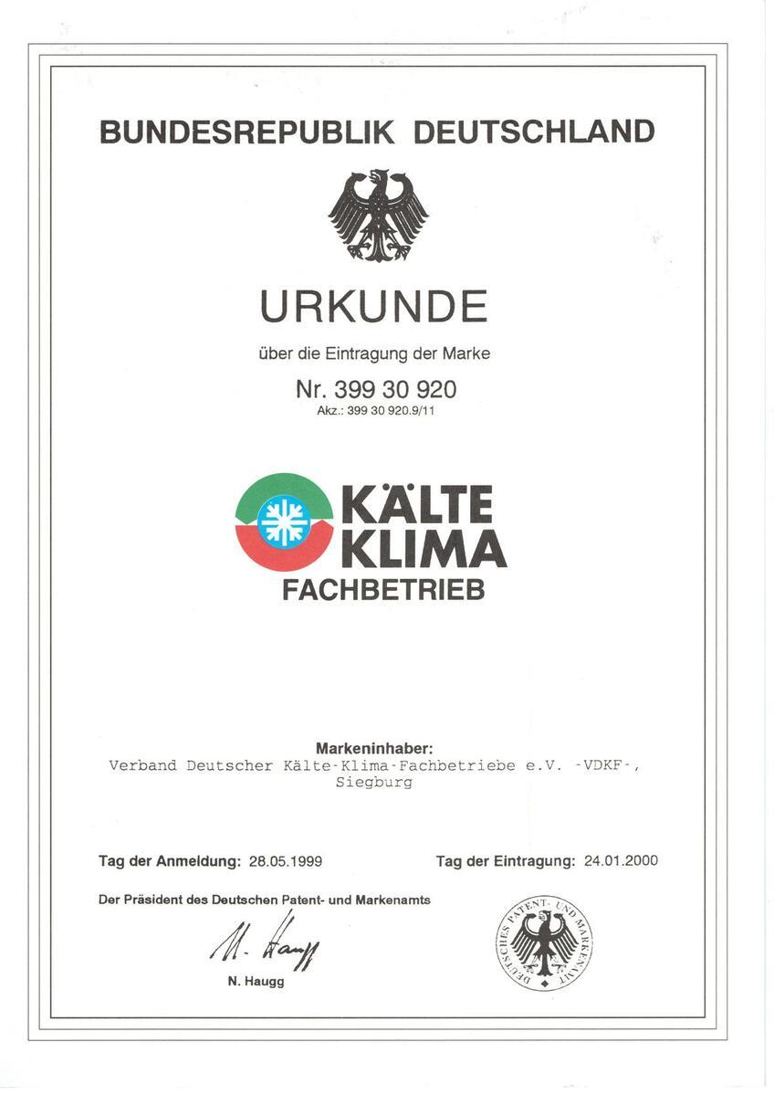Kälte Klima Fachbetrieb